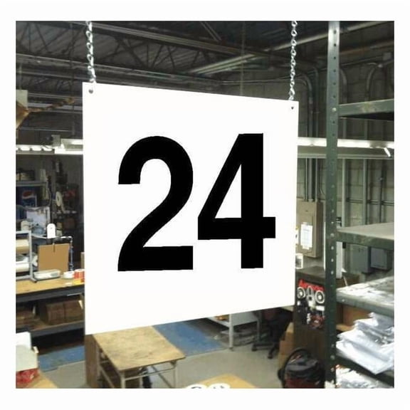 Stranco Hanging Aisle Sign,Legend 24 HPS-FS1212-24