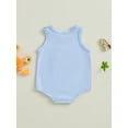 thumbnail image 6 of BemeyourBBs Newborn Baby Boy Summer Clothes Cute Infant Baby Boys Fishing Outfit Bubble Romper Overalls Sleeveless Shark Crab Embroidery Bodysuit Jumpsuit Playsuit, 6 of 9