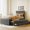 Gray, variant on Twin Size | Space-saving Bed with Trundle and Drawers | Bedroom for Efficiency