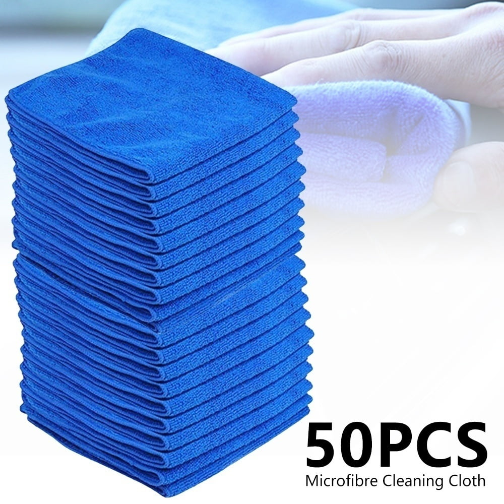 5/50Pcs 30cm*30cm/25X25cm Large Microfibre Cleaning Auto Car Detailing