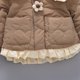 thumbnail image 2 of Gibobby Chaqueta de invierno para niñosNiños pequeños Bebés Niñas Manga larga Botón de flores Chaqueta casual Niños Abrigos Cortavientos Ropa de abrigo(Marrón, 18-24 Meses), 2 of 5