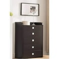 thumbnail image 2 of Benzara BM141796 Spacious Chest with Five Drawers, Dark Brown - 44 x 31.5 x 15.5 in., 2 of 2