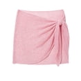 thumbnail image 3 of Seaside Lightweight Knit Beach Cover Up for Bikini Swimwear Sheer Dress Shield Flowy Summer Swimwear Wraps Resort Wear, L, Pink, 3 of 3