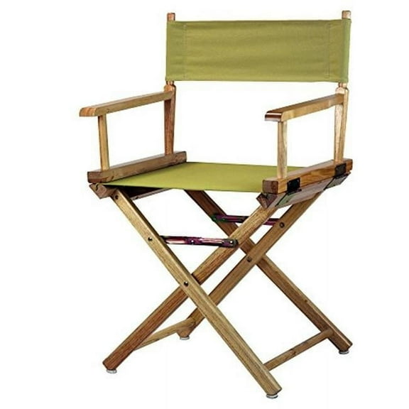 200-00-021-100 18 in. Directors Chair, Natural Frame with Olive Canvas