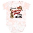 thumbnail image 3 of Inktastic I Listen to Country Music with My Mommy with Guitar and Hat Boys or Girls Baby Bodysuit, 3 of 5