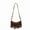 coffee color, variant on Vintage Suede Fringe Bag for Women - Y2k Boho Chic Crossbody Dumpling Purse Trendy Shoulder Handbag (10×4×7in)