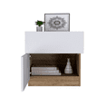 thumbnail image 3 of Mesa de Noche con Puerta y Cajón Nebrask Miel Buró  para Recámara Excelsior, 3 of 6