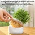 thumbnail image 4 of Hydroponic Grass Planter Soilless Indoor Growing Kit for Herbs Microgreens Wheatgrass Sprouts, 4 of 8