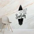 thumbnail image 2 of Surfing - Signage Surf Board Silhouette Vinyl Wall Sticker Wall Art Wall Decal Girls Boys Kids Room Design Professional Surfer Water Sport House Home Decor Sticker Vinyl Decoration Size (20x8 inch), 2 of 3