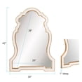 thumbnail image 6 of Tyler Dillon Cleopatra White Resin Keyhole Wall Mirror - A/N, 6 of 7