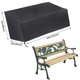 thumbnail image 3 of Funda para banco de jardín, cubierta para banco de 2 plazas y exterior, cubierta protectora para muebles de jardín, funda para sofá de jardín en tela Oxford 210D, impermeable, a prueba de viento, pro, 3 of 5