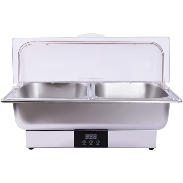 MONIPA Stainless Steel Food Warmer Buffet Server Electric Chafing Dish Buffet Heating Set for
