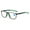 Matte Black - Green, variant on Black Lightweight Sports Anti-Blue Light Reading Glasses for Men Plastic Rectangular Flexible Readers