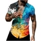 thumbnail image 2 of Ceisia Gradient Print Short Sleeve Button-Down Shirts for Men Slim Fit Casual Summer Beach Tops Black XXXXXL Gifts, 2 of 6