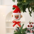 thumbnail image 3 of Adorno navideño colgante de Papá Noel | Decoración para árbol de Navidad con campanas | Detalle festivo para pared o puerta |, 3 of 5
