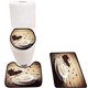 thumbnail image 1 of ABPHQTO Coffee Heart Coffee be ES Morn Latte Art Coffee en Juego de alfombras de baño de 3 piezas Alfombra de baño Alfombra de contorno y tapa de inodoro, 1 of 2
