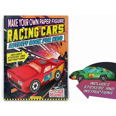Make Your Own Paper Figure - Racing Cars (Activity Book for Kids), (Paperback)
