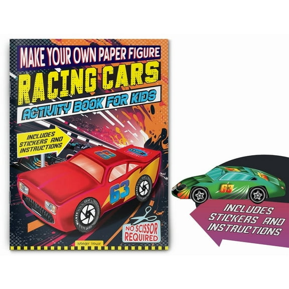 Make Your Own Paper Figure - Racing Cars (Activity Book for Kids), (Paperback)