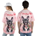 thumbnail image 5 of Happy Valentine's Day French Bulldog holding flowers All Over Print 3D Baseball Shirt Dog Lover Gifts Softball Sport - 3005, 5 of 6