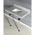thumbnail image 7 of Kingston Brass Kvpb36masq Templeton 36" Rectangular Marble Wall Mounted Bathroom Console -, 7 of 7