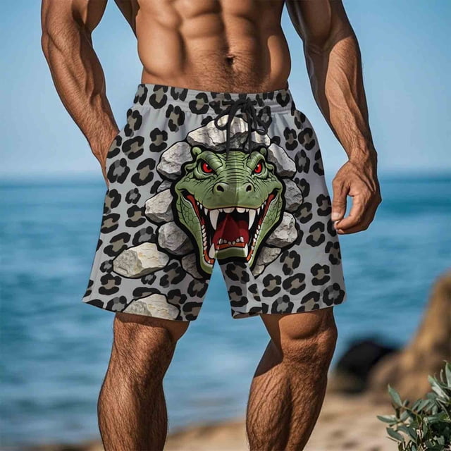 Kakii Men's Novelty Beach Shorts Quick Dry Swimwear Sports Running Swim Board Shorts