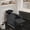 Black, variant on BarberPub Salon Shampoo Station with Porcelain Wash Bowl, Backwash Shampoo Chair for Spa Beauty Salon, Beige