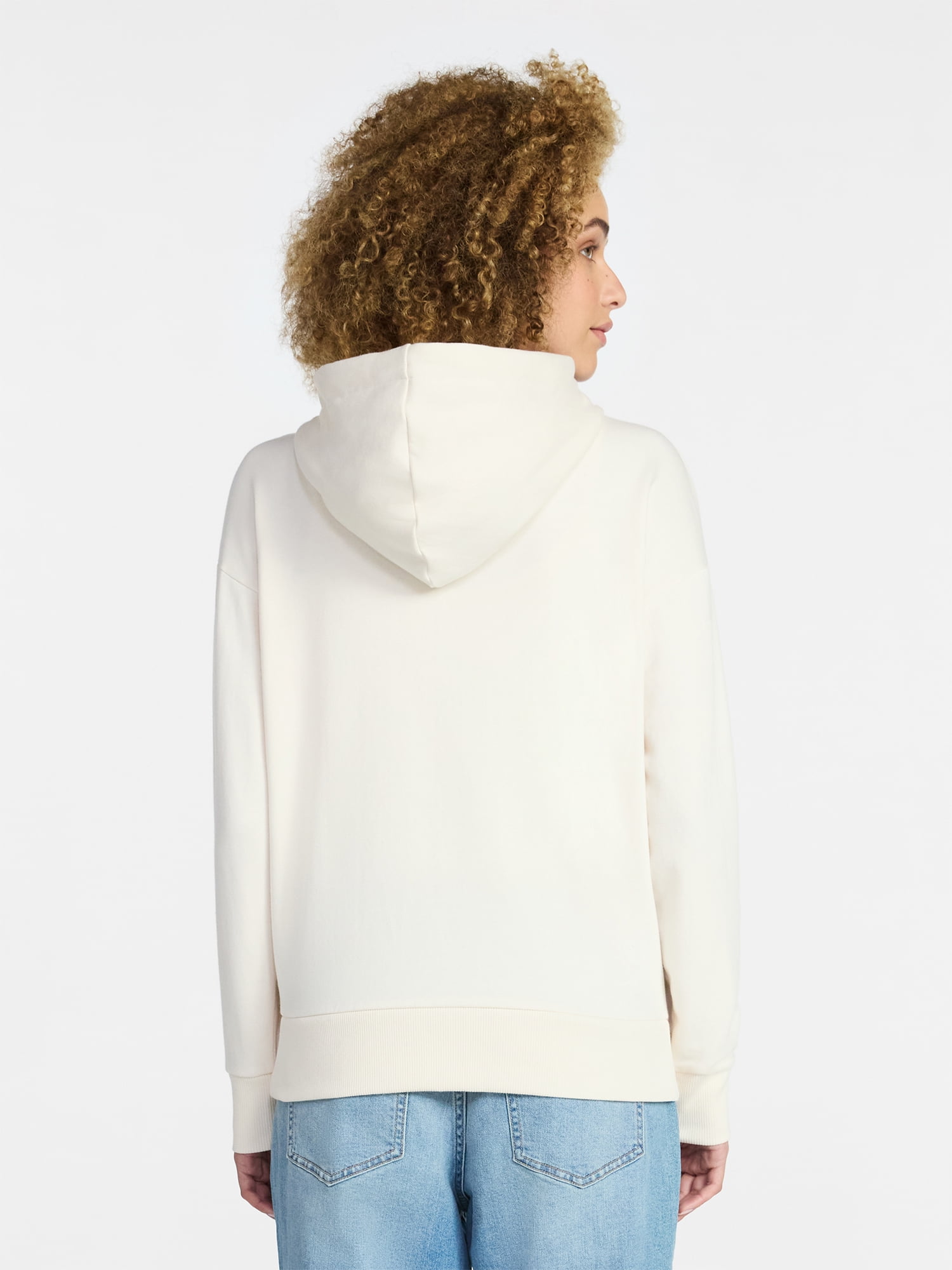 Time and Tru Women's and Women’s Plus Zip Front Fleece Hoodie Jacket, Sizes XS-4X