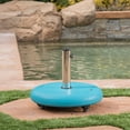 thumbnail image 5 of Wheelie Umbrella Base 91lb Heavy Duty Concrete Umbrella Base for Outdoor Garden,Teal, 5 of 7