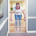 thumbnail image 5 of Toddleroo by North States 26.5"-42" Quick-Fit Baby Safety Gate, Oval Mesh Wood, 5 of 8