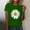 Green, variant on Munlar Tops for Women Spring Red Trendy 2025 Short Sleeve Crew Neck Daisy Flower Graphic T Shirts S