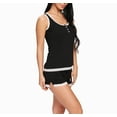 thumbnail image 5 of Conjunto de Pijama Para Mujer Camiseta Sin Mangas y Pantalones Cortos de Pijama nine bull  XXL, 5 of 5