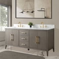 thumbnail image 3 of Vanity Art 72” Double Sink Bathroom Vanity Cabinet with Engineered Marble Countertop, 3 of 11