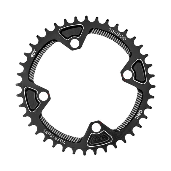 lixuesong Bicycles Crank Narrow and Wide Chainring Wheel Bike Crankset Tooth 104BCD Chainwheel for Road Bikes, Mountain Bikes