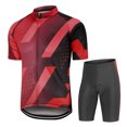 thumbnail image 2 of Conjunto De Ropa De Ciclismo Para Hombre, Transpirable, De Secado Rápido, Cómodo, Manga Corta Y Pantalones Cortos Acolchados, 2 of 7