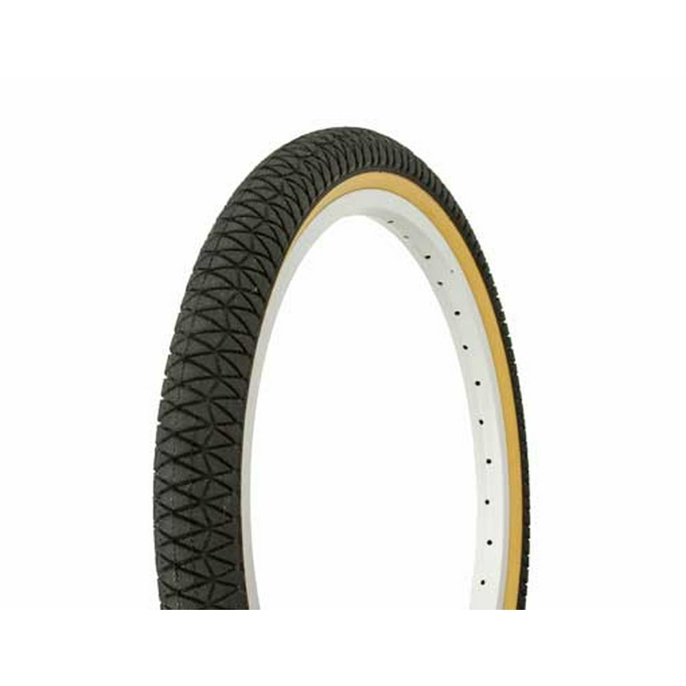 Tire Duro 20" x 1.95" Black/Gum Side Wall bike tire, lowrider bike tire