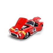 Jada Toys BIGTIME MUSCLE 1:24 1967 Shelby Cobra Die-cast Car – Opening Doors, Hood, Trunk, Rubber Tires(Red)