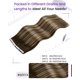thumbnail image 3 of Extensiones de cabello humano LaAvoo, degradado, marrón a rubio caramelo, 50 g, 20 cm, 20 unidades, 3 of 9