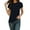 Dark Blue, variant on Women's Cotton Crewneck T-Shirts Short Sleeve Basic Solid Color Tee Shirt Breathable Comfy Summer Top Light Blue 2XL