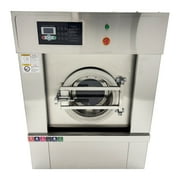 Industrial Automatic Laundry Washing Machine Washer Dehydration and Drying Integrated Machine 33LBS 220V