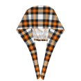 thumbnail image 3 of Kdxio Orange Plaid Pattern Turban Hat for Women Men Comfortable Adjustable Cleaning Working Cap with Sweatband, 3 of 8