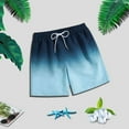 thumbnail image 4 of Gradient Swimming Trunks Mens Adult Boxer Shorts Swimming Casual Beach Pants, 4 of 9