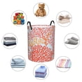 thumbnail image 3 of Lsque Corals pattern Laundry Hamper Basket, Tall Woven Rope Hamper Basket for Clothes, Lightweight Storage Basket, Collapsible Waterproof-Medium, 3 of 8