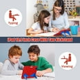 thumbnail image 6 of Kids Case for iPad Pro 11 2022/2021/2020/2018/Air 4/Air 5 with Pencil Holder, Lightweight Shockproof Stand Anti-Slip Rugged Silicone PC Case Cover for Boys Girls, Red+Blue, 6 of 11