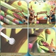 thumbnail image 4 of Pink Bunny Easter Banner Colorful Letters Peeps Backdrop Easter Eggs Carrot Decor Bunny Display for Easter Party Spring Celebration Kids Event, 4 of 9
