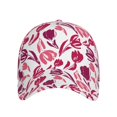 thumbnail image 2 of Naloa Original Classic Low Profile Hat Men Women Baseball Cap Dad Hat Adjustable Unconstructed Tulips Flowers Print Cap, 2 of 9