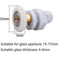 thumbnail image 5 of 4 Pieces Shower Door Wheel 25mm Shower Door Rollers Shower Rollers Shower Door Roller Roller Caster, 5 of 5