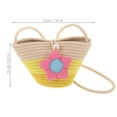 thumbnail image 2 of Phenofice Boho Woven Bag Toddler Girl Purse Multi 1Set For Summer Outings, 2 of 8
