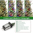 thumbnail image 6 of Lumiparty 2 PCS 4.5ft Tall Artificial Christmas Tree with 150 LED Lights, Two-Color Switchable Christmas Tree Lights, with Snowflake Berries, for Living Room, Office and Holiday Party, 6 of 6
