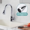 thumbnail image 5 of Wowow Kitchen Faucet Head Replacement Chrome, 3 Function Pull Out Spray Nozzle with 9 Adapters for Kitchen Sink Faucet，US Standard for Moen Kohler Delta Faucets G1/2 Male Connector, 5 of 6