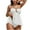 White, variant on Plus Size Bathing Suit for Women Solid Color Fashion No Buckle Adjustable Backless Bikinis Sets Swim Top with Shorts